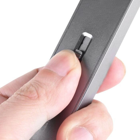 Silverstone Θήκη για Σκληρό Δίσκο M.2 SATA III με σύνδεση USB3.1 σε Γκρι χρώμα SST-MS09C - Image 4