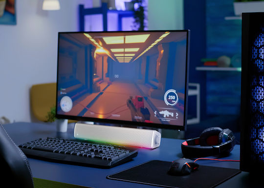Creative Sound Blaster GS3 Ασύρματα Ηχεία Υπολογιστή 2.0 με RGB Φωτισμό και Bluetooth Ισχύος 24W σε Λευκό Χρώμα - Image 5