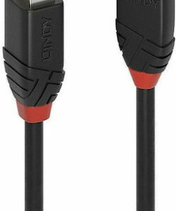 Lindy USB 2.0 Cable USB-A male - USB-B male Μαύρο 10m 43227