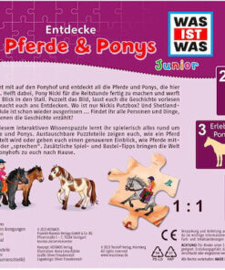 Alternative view of Kosmos Knowledge Puzzle What Is What Junior Discover Pony Farm 54 Pieces