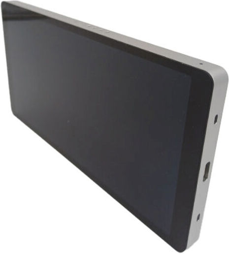 Shelly Display Εξωτερικός Διακόπτης Τοίχου Wi-Fi Διπλός με Πλαίσιο Ασημί - Image 2