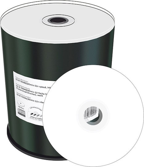 MediaRange Εγγράψιμα CD-R 52x Printable 700MB Cake Box 100τμχ (MR203) - Image 4