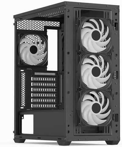 Aerocool D502A V1 Gaming Midi Tower Κουτί Υπολογιστή με Πλαϊνό Παράθυρο Μαύρο - Image 7