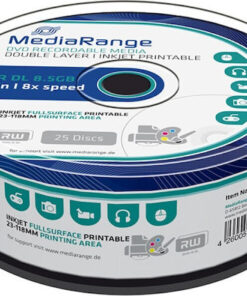 MediaRange Εγγράψιμα DVD+R 8x Dual Layer 8.5GB Cake Box 25τμχ MR474