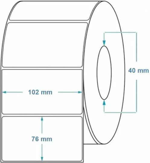 Epson Premium Matte C33S045532 440 Αυτοκόλλητες Ετικέτες σε Ρολό για Εκτυπωτή Ετικετών 102x76mm - Image 3