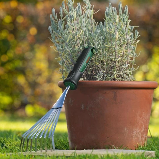 Bosch Garden Hand Rake S 380 X 135 X 44 Mm Stainless Steel Non-slip Tpr Handle - Image 2