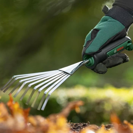 Bosch Garden Hand Rake S 380 X 135 X 44 Mm Stainless Steel Non-slip Tpr Handle - Image 3