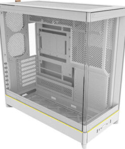 Montech HS02 Gaming Midi Tower Κουτί Υπολογιστή με Πλαϊνό Παράθυρο Λευκό