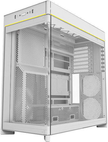 Montech HS02 Gaming Midi Tower Κουτί Υπολογιστή με Πλαϊνό Παράθυρο Λευκό - Image 4
