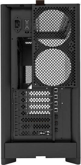 Montech HS02 Gaming Midi Tower Κουτί Υπολογιστή με Πλαϊνό Παράθυρο Μαύρο - Image 5