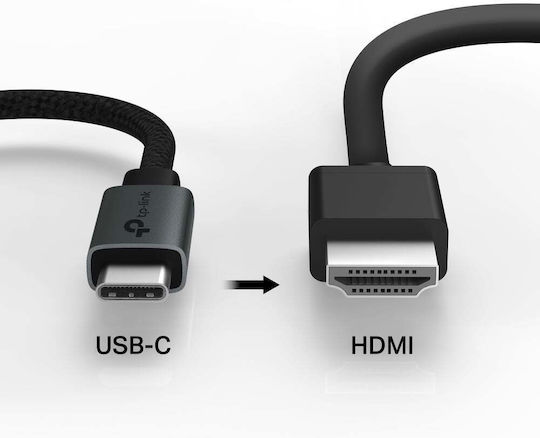 TP-LINK Μετατροπέας USB-C / HDMI male σε HDMI / USB-C female Γκρι 1τμχ UA520C - Image 6
