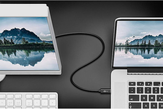 Goobay USB 2.0 Cable USB-C male - DisplayPort male Μαύρο 1.2m (79295) - Image 5