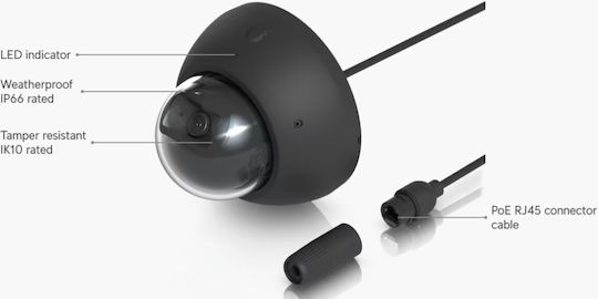 Ubiquiti UVC-AI-Dome-B IP Κάμερα Παρακολούθησης 4K Αδιάβροχη με Μικρόφωνο και Φακό 2.8mm - Image 5