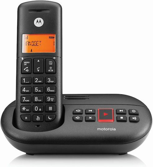 Motorola E211 Ασύρματο Τηλέφωνο Μαύρο - Image 5