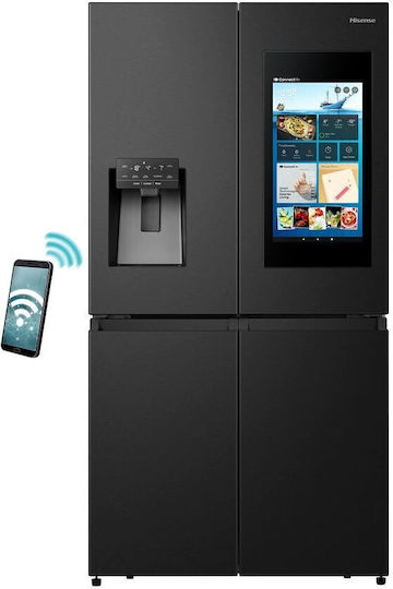 Hisense Ψυγείο Ντουλάπα 577lt NoFrost Υ178.5xΠ91.2xΒ72.5εκ. Μαύρο RQ760N4IFE - Image 4