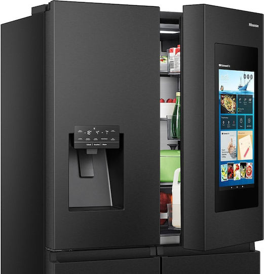 Hisense Ψυγείο Ντουλάπα 577lt NoFrost Υ178.5xΠ91.2xΒ72.5εκ. Μαύρο RQ760N4IFE - Image 5