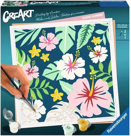 Ravensburger Paint By Numbers Exotic Flowers - Image 2