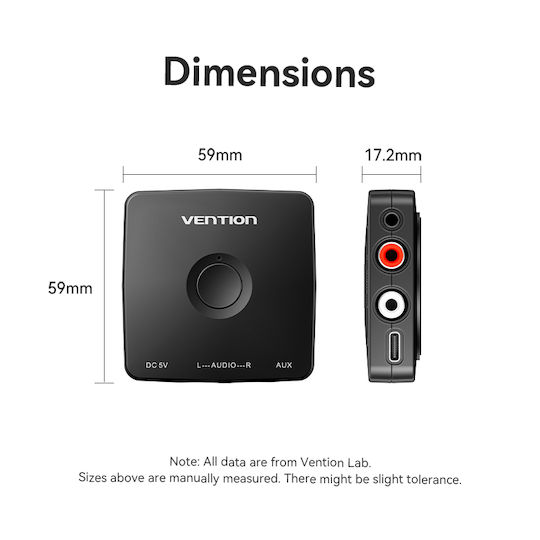 Vention Audio Bluetooth Receiver 3.5mm/2rca Najb0 - Image 4