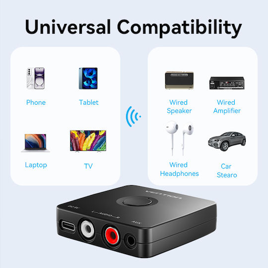 Vention Audio Bluetooth Receiver 3.5mm/2rca Najb0 - Image 14