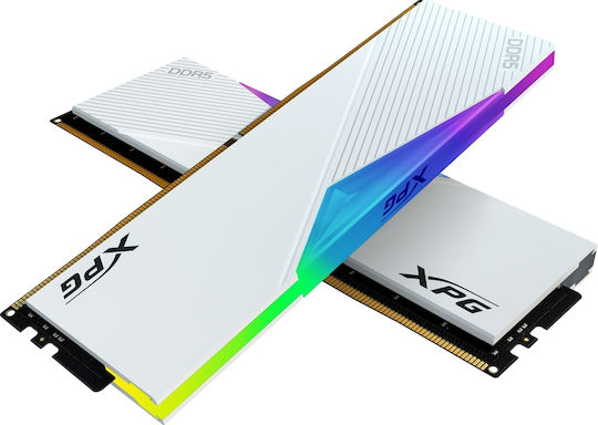 Adata XPG Lancer White DDR5 64GB RAM με 2x32GB Modules και Ταχύτητα 6000 για Desktop AX5U6000C3032G-DCLARWH - Image 4