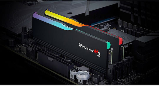 G.Skill Ripjaws M5 RGB DDR5 64GB RAM με 2x32GB Modules και Ταχύτητα 5200 για Desktop F5-5200J4040A32GX2-RM5RK - Image 5