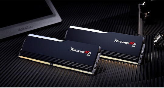 G.Skill Ripjaws M5 RGB DDR5 64GB RAM με 2x32GB Modules και Ταχύτητα 5200 για Desktop F5-5200J4040A32GX2-RM5RK - Image 6