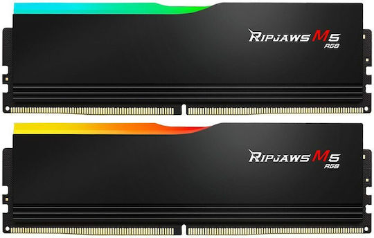 G.Skill Ripjaws M5 RGB DDR5 64GB RAM με 2x32GB Modules και Ταχύτητα 5200 για Desktop F5-5200J4040A32GX2-RM5RK - Image 4
