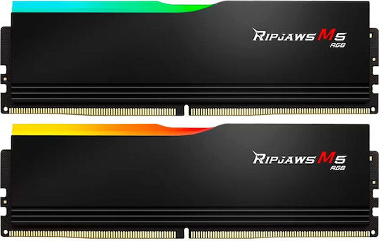 G.Skill Ripjaws M5 RGB DDR5 96GB RAM με 2x48GB Modules και Ταχύτητα 5600 για Desktop F5-5600J4040D48GX2-RM5RK - Image 4