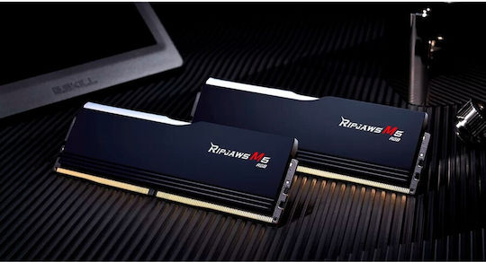 G.Skill Ripjaws M5 RGB DDR5 96GB RAM με 2x48GB Modules και Ταχύτητα 5600 για Desktop F5-5600J4040D48GX2-RM5RK - Image 6