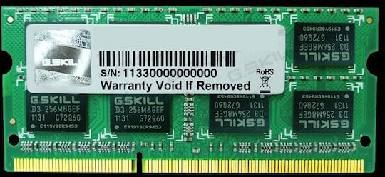 G.Skill DDR3 με Module 1x8GB και Ταχύτητα 1333 για Laptop F3-10666CL9S-8GBSQ - Image 4