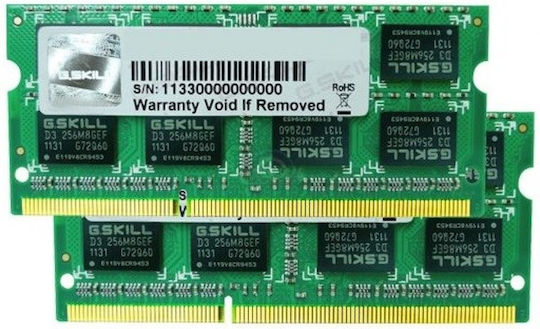 G.Skill Value DDR3 8GB RAM με 2x4GB Modules και Ταχύτητα 1600 για Laptop F3-1600C11D-8GSL - Image 4