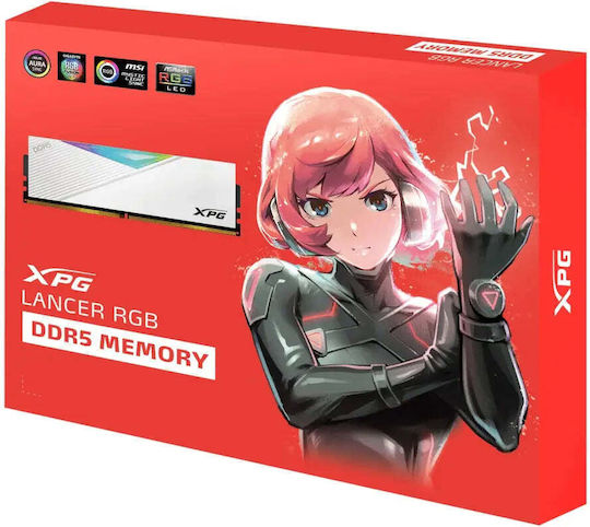 Adata XPG Lancer DDR5 32GB RAM με 2x16GB Modules και Ταχύτητα 6000 για Desktop AX5U6000C3016G-DCLARWH - Image 5