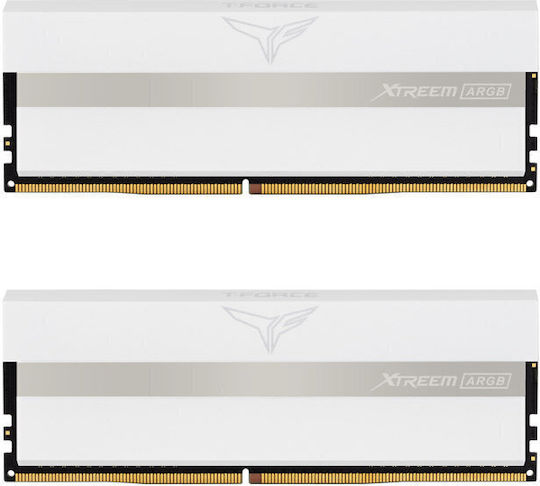 TeamGroup T-Force Xtreem ARGB White DDR4 16GB RAM με 2x8GB Modules και Ταχύτητα 3200 για Desktop TF13D416G3200HC16CDC01 - Image 4