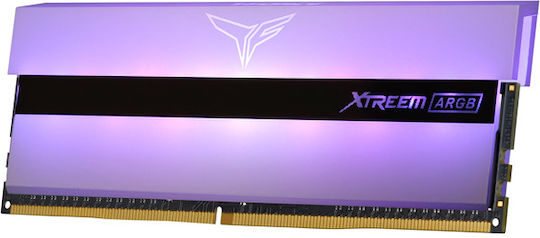 TeamGroup T-Force Xtreem ARGB White DDR4 16GB RAM με 2x8GB Modules και Ταχύτητα 3600 για Desktop TF13D416G3600HC18JDC01 - Image 4