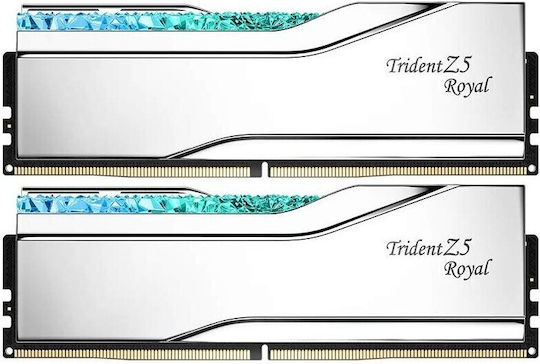 G.Skill Trident Z5 Royal DDR5 32GB RAM με 2x16GB Modules και Ταχύτητα 6400 για Desktop F5-6400J3039G16GX2-TR5S - Image 5