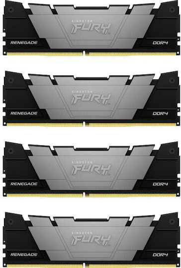 Kingston Fury Renegade DDR4 64GB RAM με 4x16GB Modules και Ταχύτητα 3600 για Desktop KF436C16RB12K4/64 - Image 5
