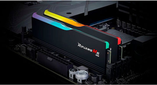 G.Skill Ripjaws M5 RGB DDR5 64GB RAM με 2x32GB Modules και Ταχύτητα 6000 για Desktop F5-6000J3040G32GX2-RM5RK - Image 5