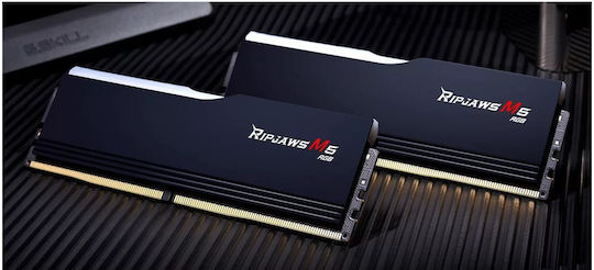 G.Skill Ripjaws M5 RGB DDR5 64GB RAM με 2x32GB Modules και Ταχύτητα 6000 για Desktop F5-6000J3040G32GX2-RM5RK - Image 4