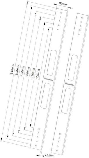 Neomounts Vesa KIT/AWL-250BL18 Βάση Τηλεόρασης Τοίχου έως 75kg - Image 7