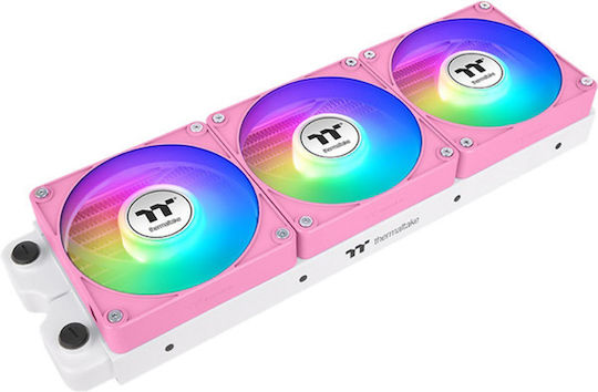 Thermaltake CT140 EX Reverse Case Fan με ARGB Φωτισμό και Σύνδεση 3-Pin / 4-Pin PWM 3τμχ Ροζ - Image 2