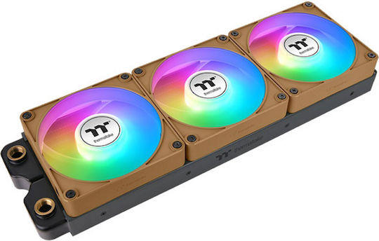 Thermaltake CT140 EX Reverse Case Fan με ARGB Φωτισμό και Σύνδεση 3-Pin / 4-Pin PWM 3τμχ Gravel Sand - Image 2