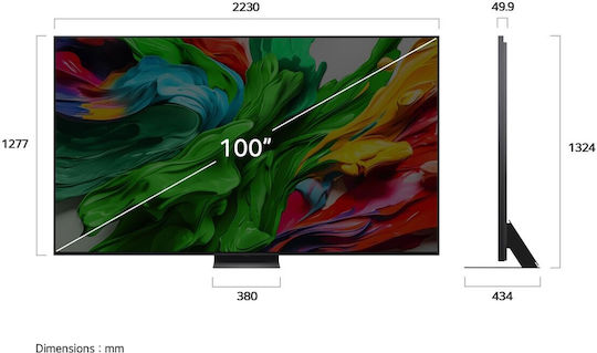 LG Smart Τηλεόραση 100" 4K UHD QNED AI QNED86 HDR (2024) 100QNED86A6 - Image 4