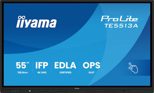 Iiyama TE8613A-B1AG Public Display LED 85.6" με Οθόνη Αφής