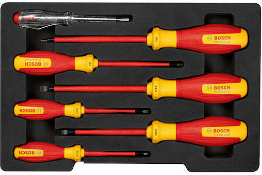 Bosch Σετ 7 Κατσαβίδια Ηλεκτρολόγου VDE 1000V 1600A02NF7 - Image 2