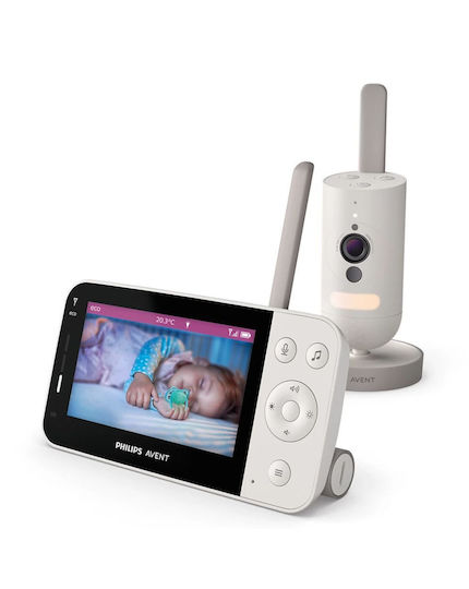 Philips Ασύρματη Ενδοεπικοινωνία Μωρού με Κάμερα & Οθόνη 4.3" , Αμφίδρομη Επικοινωνία & Νανουρίσματα SCD921/26 - Image 5