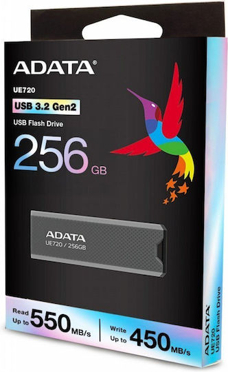 Adata Ue720 256GB USB 3.2 Stick Γκρι - Image 2