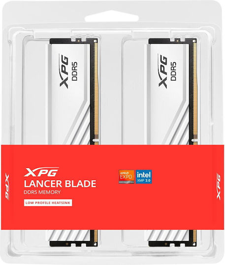 Adata Lancer Blade DDR5 32GB RAM με 2x16GB Modules και Ταχύτητα 5600 για Desktop AX5U5600C4616G-DTLABWH - Image 5