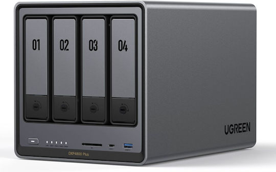 Ugreen DXP4800 Plus NAS Tower με 4 θέσεις για HDD/SSD και 2 θύρες Ethernet - Image 4
