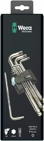 Wera Κλειδί Allen σε Σχήμα L με Μύτη Μεγέθους 1.5mm 3950/9 Hex-plus Stainless 1 05073544001 - Image 2