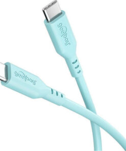 Goobay USB 2.0 Cable USB-C male - USB-C 60W Τιρκουάζ 1.5m 77744